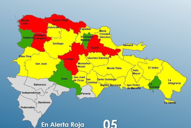 COE informa prevé incremento de lluvias en horas de la tarde y noche